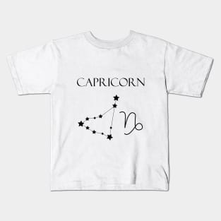 Capricorn Zodiac Horoscope Constellation Sign Kids T-Shirt